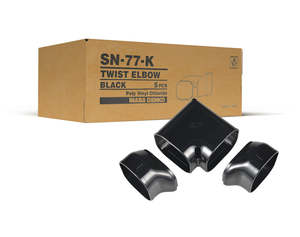 SN 90˚ Twist Elbow (77mm - Ivory) Box