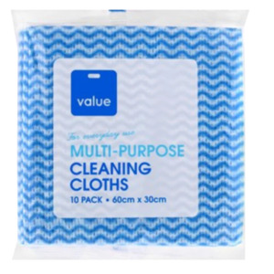 Value Multi Purpoe Cleanig Cloths 10pkt