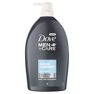 Dove 1L  Men+Care Clean Comfort Body And Face Wash