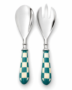 Specials: Checkered Handle Salad Servers (Set of 2)