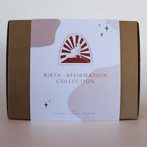 Birth Affirmation Cards: A5 Smokey Pinks Colour