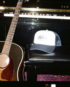 Products: Trucker Hat - White + Navy