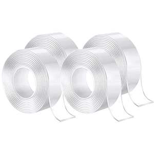 Products: 4 Rolls Double-Sided Nano Tape Reusable Strong Adhesive