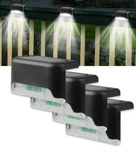 Products: 4 Pack Bright Solar Deck Lights Waterproof LED Outdoor