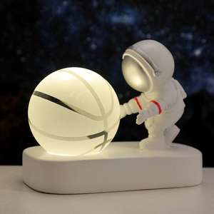 Astronaut Crystal Ball Night Light – Cute USB Gift Lamp