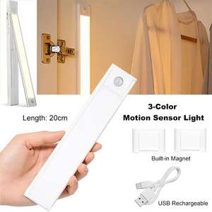 Products: 20cm Motion Sensor Light USB Rechargeable for Wardrobe