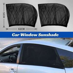 Durable 2PCS Car Rear Side Window Sunshades UV Blocker