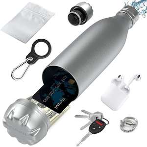 Hidden Water Bottle Safe 750ml Stainless Steel Storage Bottle