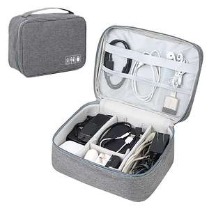 Products: Smart 2-in-1 Electronics Organizer Travel Bag for Cables