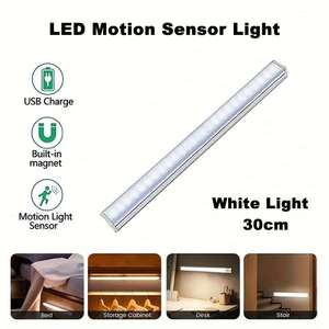 Products: 30cm LED Motion Sensor Cabinet Light USB Rechargeable