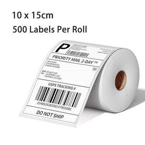 Thermal Label Roll 10x15cm 500 Easy Shipping Labels
