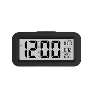 Simple Digital Alarm Clock with Temperature and Date