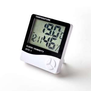 Products: Digital 4 in 1 Thermometer Alarm Clock Temperature Humidity