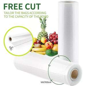 Vacuum Sealer Bags Roll Cut to Size Freezer Food Storage