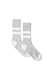 Frontpage: Cotton Athletic Sock - Light Grey Melange Stripe