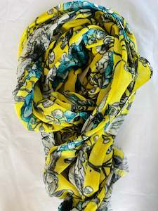 Accessories: Namaskar Scarf - Yellow