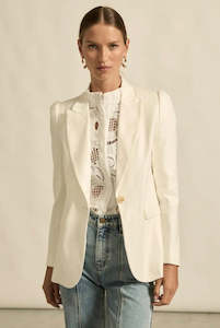 Womens Tops: Zoe Kratzmann Wield Jacket - Alabaster