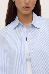 Assembly Label Avoca Stripe Shirt - Blue/White