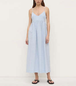 Assembly Label Ainslee Midi Dress - Blue Check
