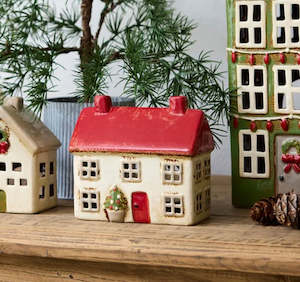 French Country Collections Alsace Tea Light Christmas Cottage