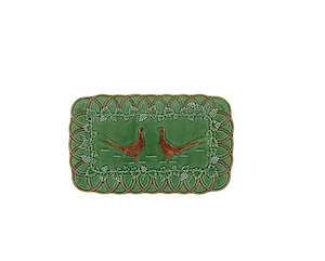 Homewares: Bordallo Pinheiro - Woods Tray Pheasants - 34cm