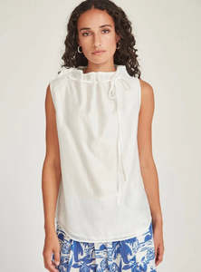 Womens Tops: Sills Jasper Top - White