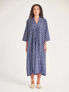 Womenswear: Sills Anjali Spot Dress - Blue Spot