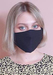 Dalston Cotton Face Mask Black