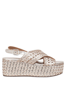 Carmela Piel Oro Flatform