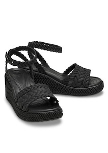 Crocs Brooklyn Woven Ankle Strap Wedge
