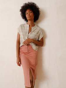 Indi & Cold Denim Pencil Skirt