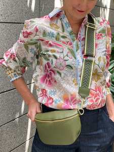 Lauren Vidal: Lauren Vidal Lolita Leather Bag Bronze