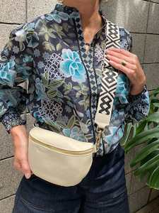 Lauren Vidal Lolita Leather Bag Creme