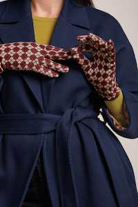 King Louie Argyle Gloves Cabernet Red
