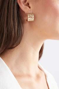 Elk Hulle Tiny Hoop Earring Gold