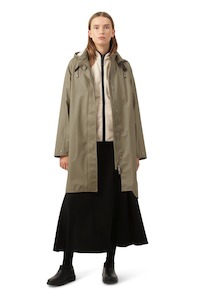 Raincoats: Ilse Jacobsen Rain71 Detachable Hood Raincoat Covert Green