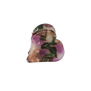 Lekkie Olive Mini Heart Claw Lilac Forest