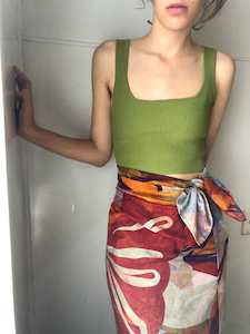 Walker & Bing Tulip Silk Cotton Sarong Scarf