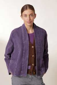Leon & Harper Verti Plain Jacket Purple