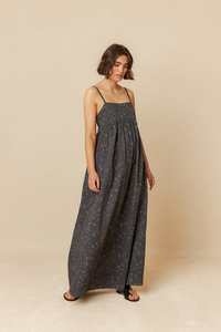 Indi Cold: Indi & Cold Cotton Voile Dress Carbon