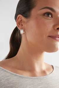 Elk Gild Hoop Earring Silver