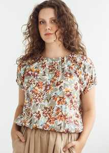Dalston Izzy Top Sand Floral