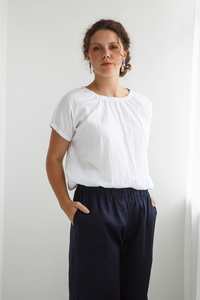 Dalston Izzy Top White Self Check