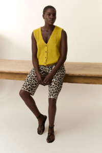 Sale Knitwear: Leon & Harper MWP1 Plain Yellow Vest