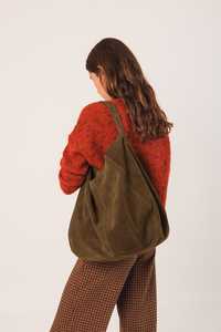 Indi Cold: Indi & Cold Split Leather Tote Bag Granate