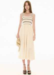 Pol Sale: Pol Clothing Nova Smocked Dress Ivory