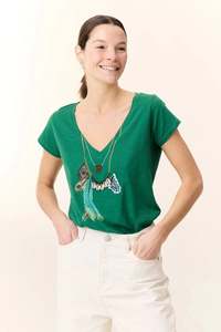 Sale Tops: Leon & Harper Tonton Feather T Shirt