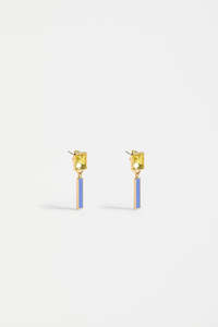 Elk Ival Short Drop Earring Chartreuse