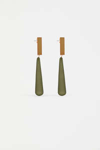 Elk Arens Drop Earring Dark Olive