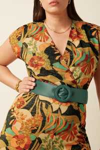 Belts: King Louie Wide Belt Botanical Green